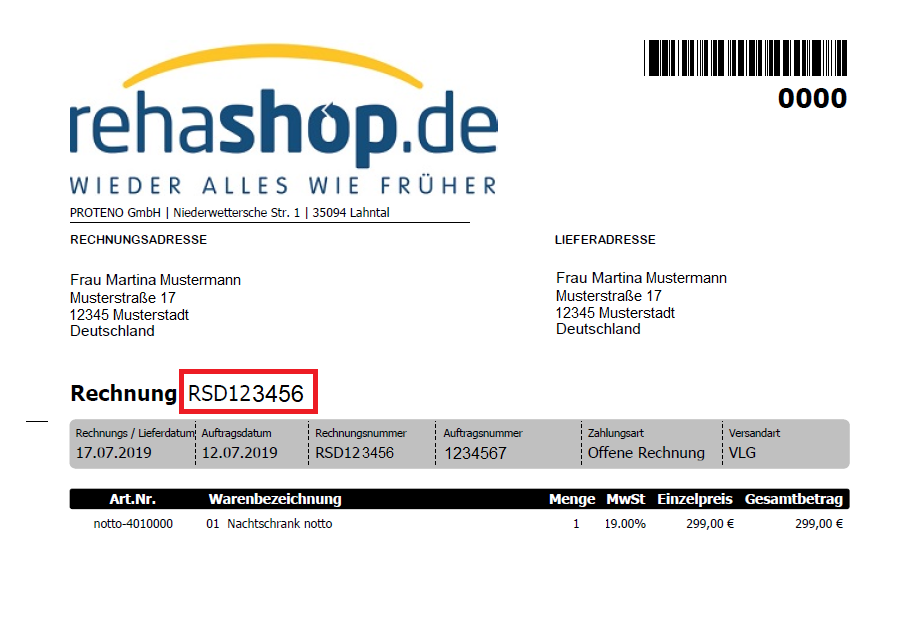 How to find your invoicenumber