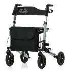 REHASHOP Leichtgewichtrollator Butterfly anthrazit Softbereifung