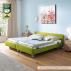 BURMEIER Regia Pflegedoppelbett mit Stoff-/Kunstlederbezug