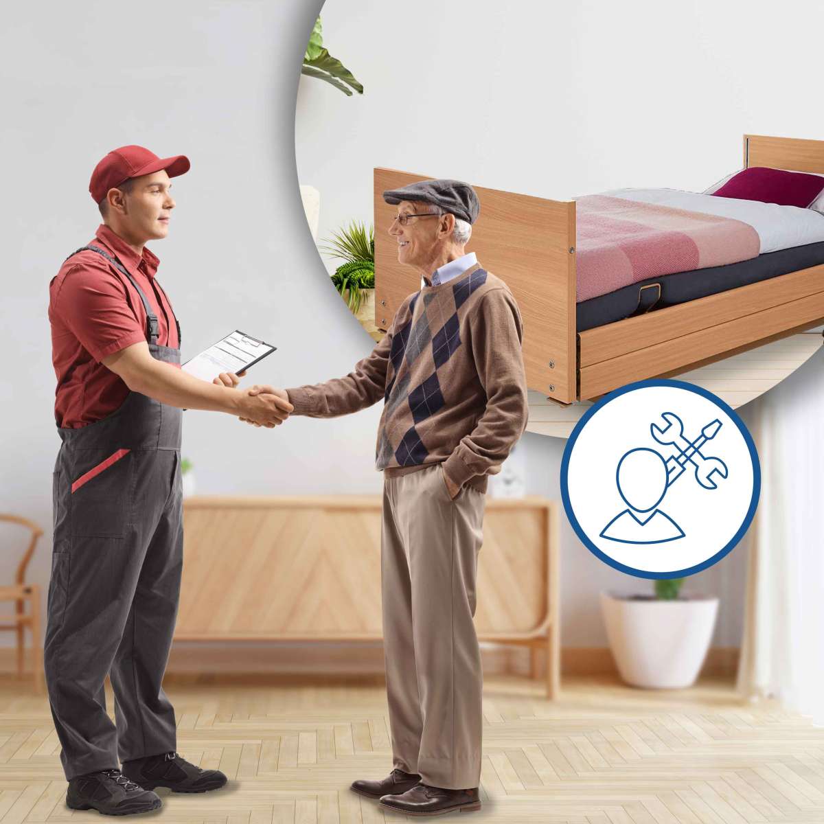 REHASHOP Vor-Ort-Aufbauservice Pflegebetten AT