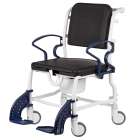 Rebotec Dusch und Toilettenstuhl Cicago 58cm Farbe grau/blau