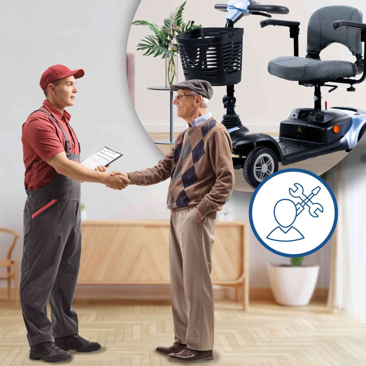 REHASHOP Vor-Ort-Aufbauservice Elektromobile/Elektrorollstühle AT
