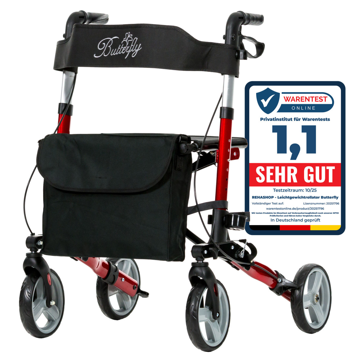 REHASHOP Leichtgewichtrollator Butterfly